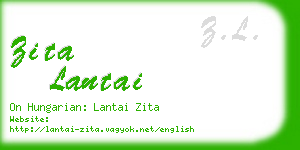 zita lantai business card